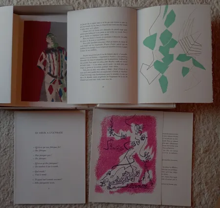 Litografia Picasso - Souvenirs et Portraits d Artistes- Mourlot 