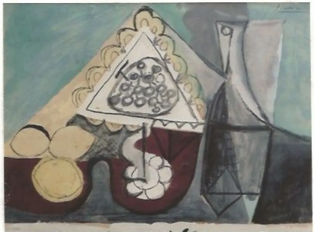 Estêncil Picasso - Still with grapes