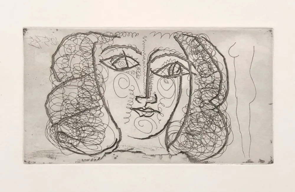 Sem Técnica Picasso -  Tete de femme de face (Small)) 