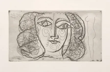 Sem Técnica Picasso -  Tete de femme de face (Small)) 