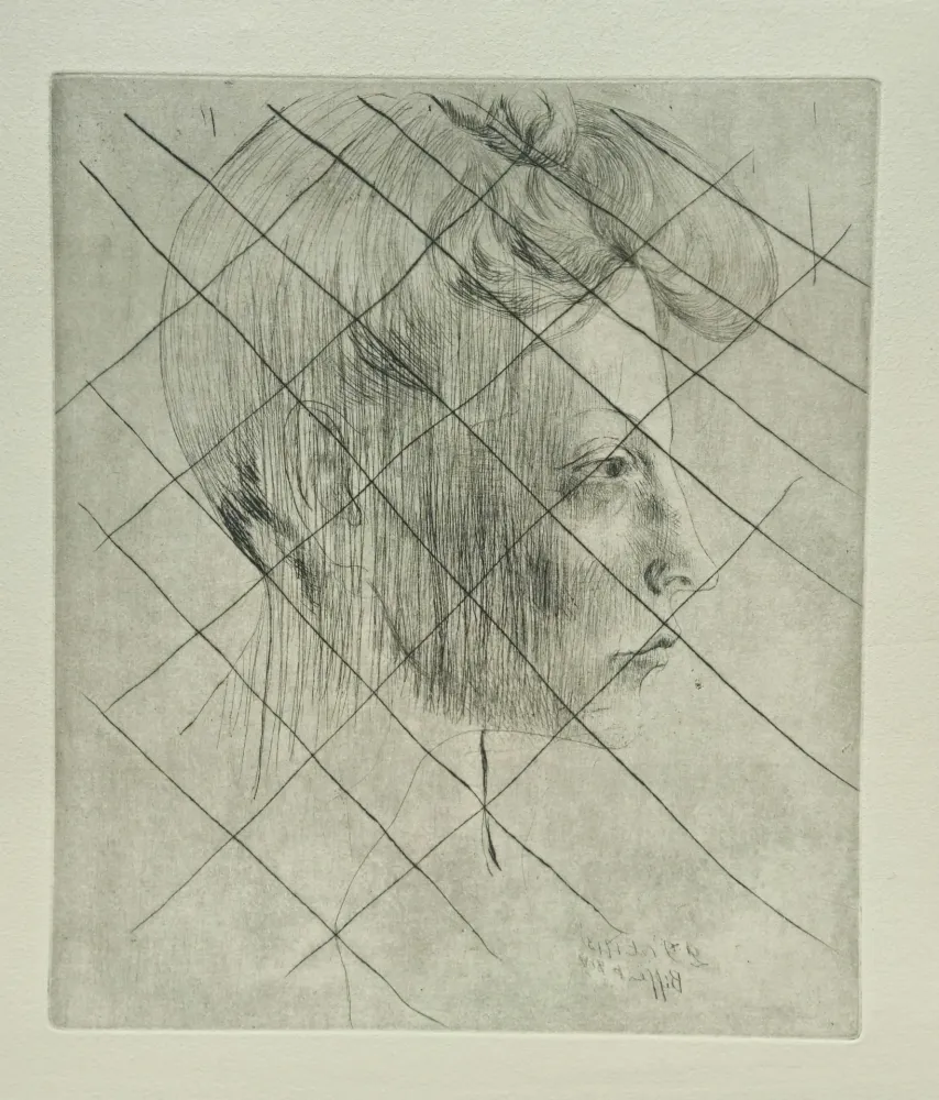 Gravura Picasso - Tete de femme de Profile