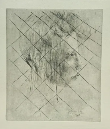 Gravura Picasso - Tete de femme de Profile
