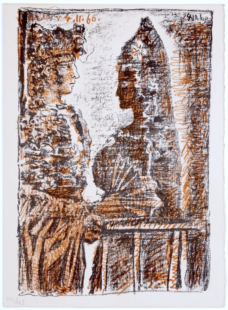 Água-Tinta Picasso - Torero and Señorita