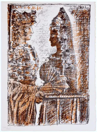 Água-Tinta Picasso - Torero and Señorita