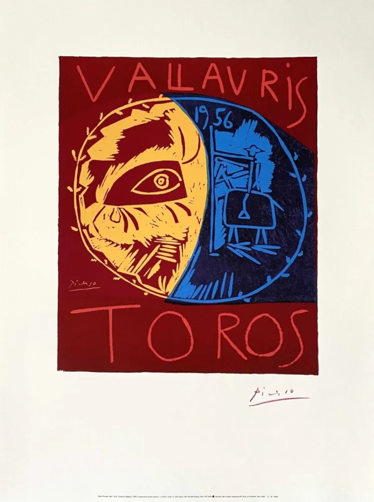 Cartaz Picasso - Toros en Vallauris