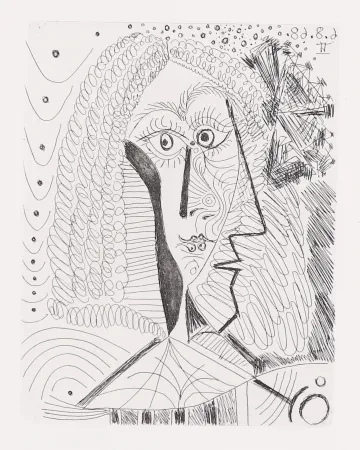 Gravura Picasso - Un Portrait