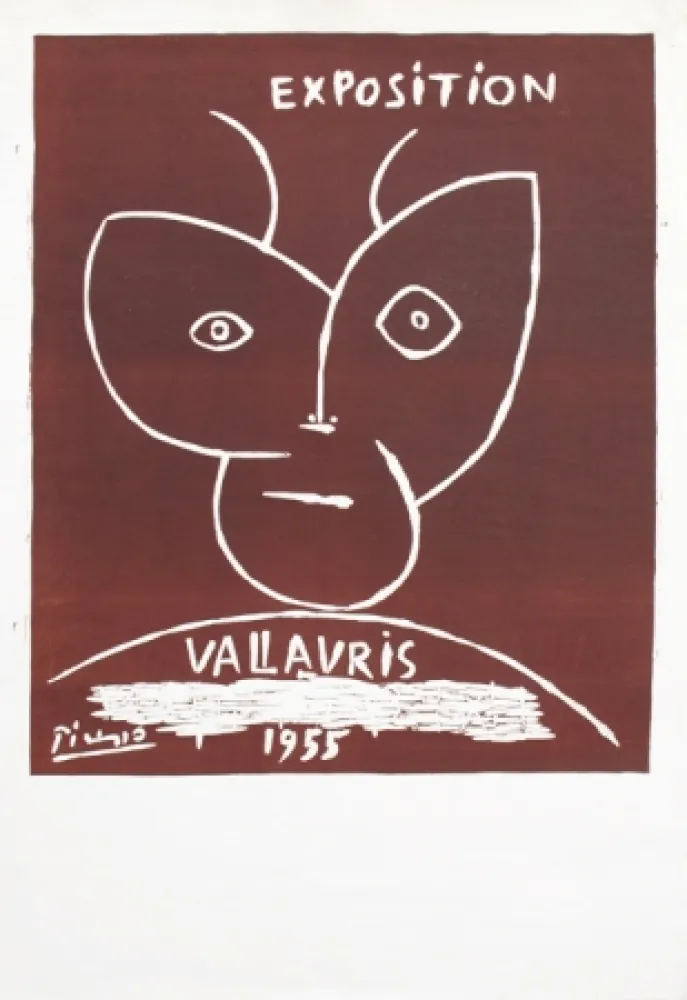 Linogravura Picasso - Vallauris 55