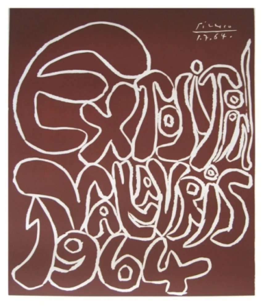 Linogravura Picasso - Vallauris 64