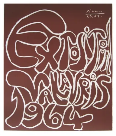 Linogravura Picasso - Vallauris 64