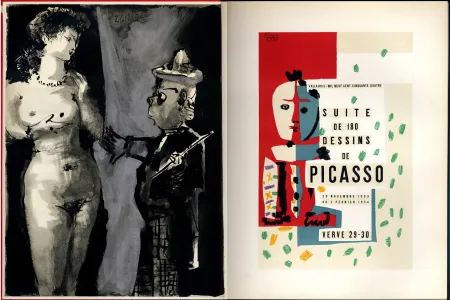 Livro Ilustrado Picasso - VERVE VOL. VIII - N° 29-30. SUITE DE 180 DESSINS DE PICASSO. 1953-1954 (La Comédie Humaine / The Human Comedy)