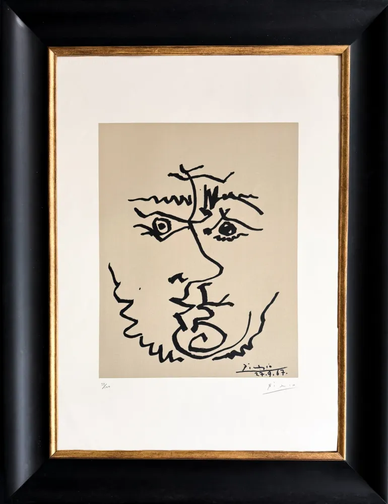 Litografia Picasso - Visage