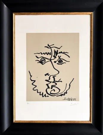 Litografia Picasso - Visage