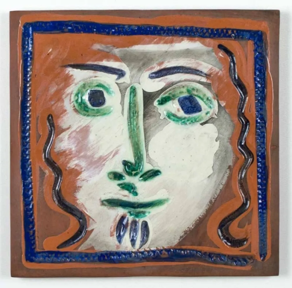 Cerâmica Picasso - Visage aux cheveux bouclés (Curly Haired Face), 1968-1969