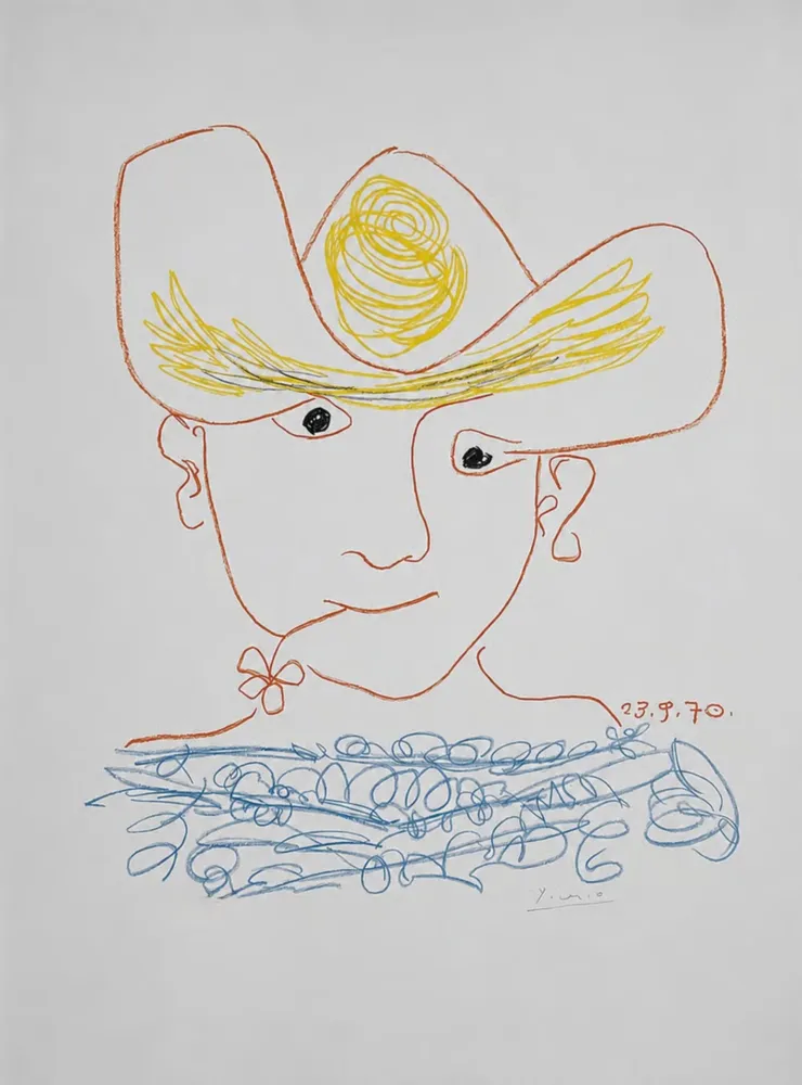 Litografia Picasso - Young Spanish Peasant