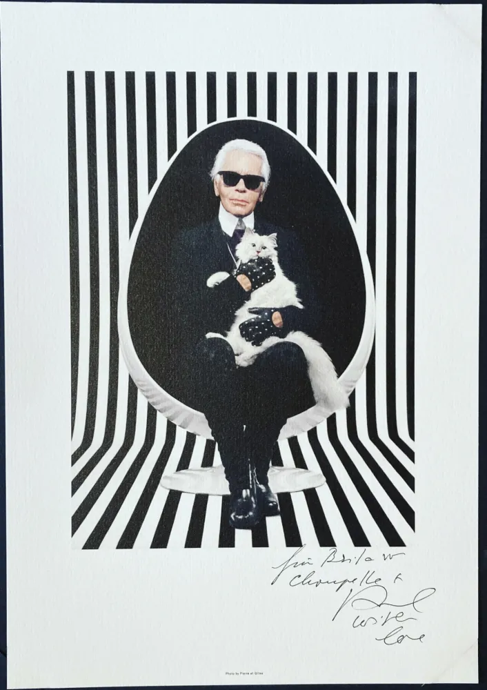 Sem Técnica Pierre Et Gilles - Karl Lagerfeld et Choupette, 2015