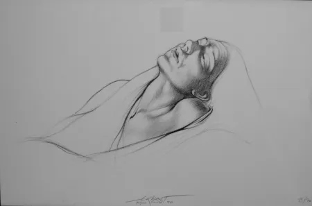 Litografia Pignon-Ernest - Portrait