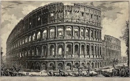 Água-Forte Piranesi - Veduta dell' Anfiteatro Flavio, detto il Colosseo