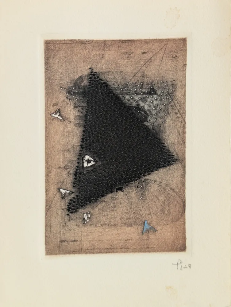 Gravura Piza - Carte de Voeux - Galerie Michel (Paris) 