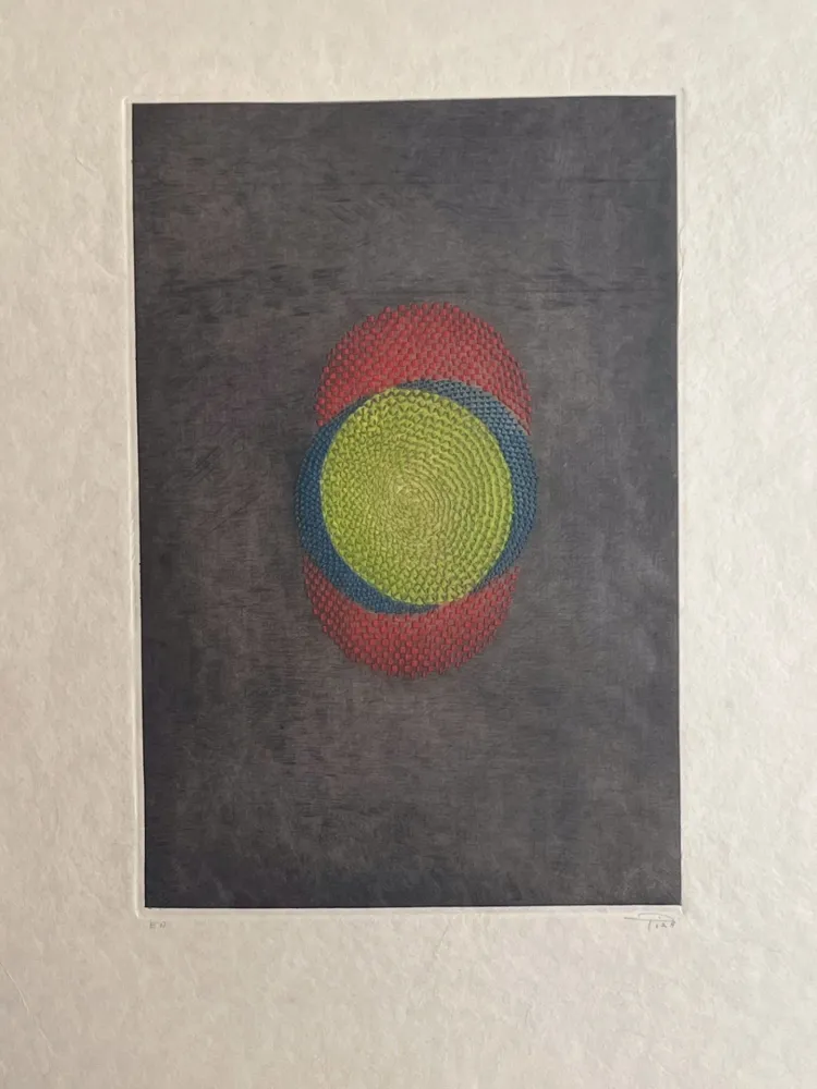 Gravura Piza - Rouge bleu vert 