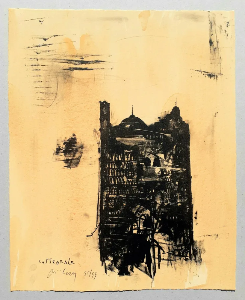 Litografia Pizzi Cannella - Cattedrale