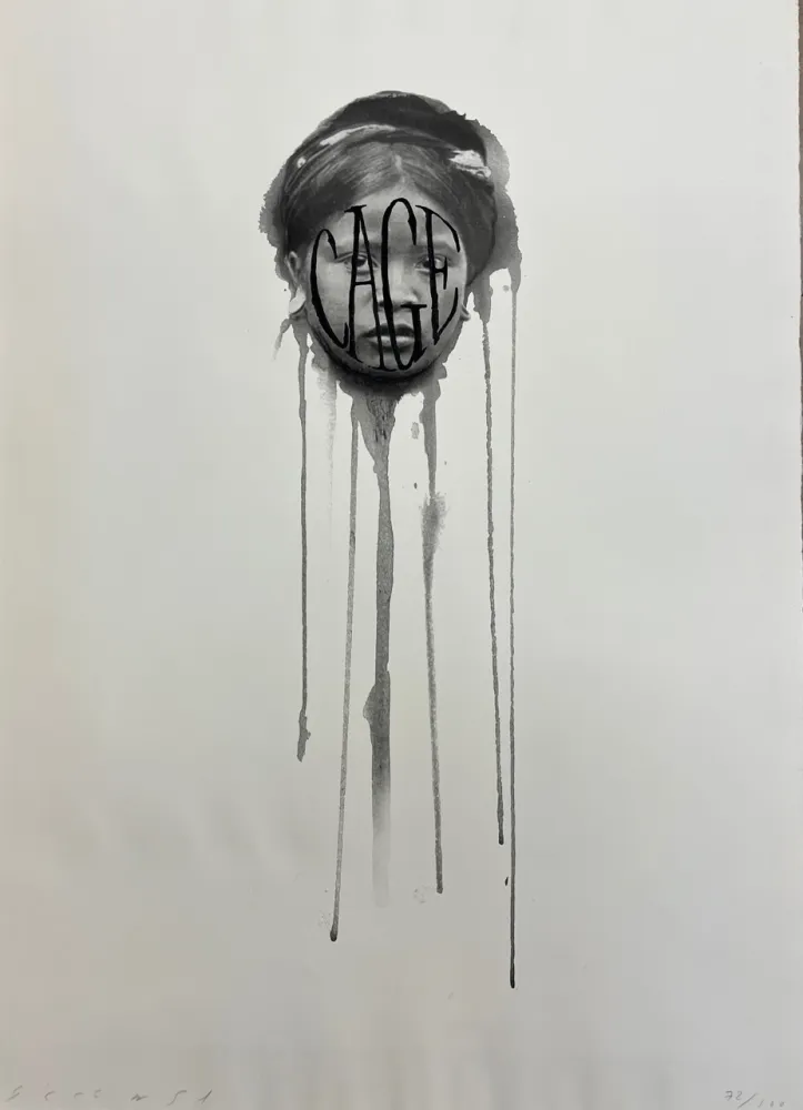 Litografia Plensa - Arcano