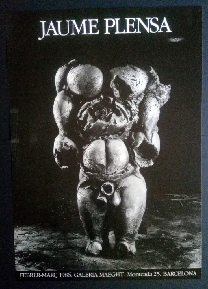 Cartaz Plensa - JAUME PLENSA MAEGHT 1986 