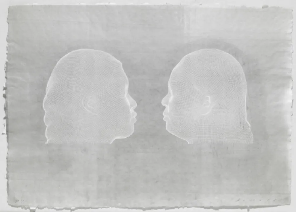 Gravura Plensa - Nuria et Irma (blanc)