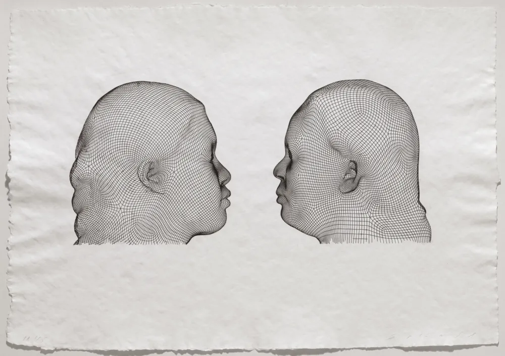 Gravura Plensa - Nuria & Irma (noir)