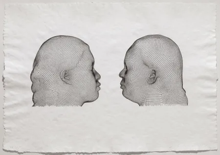 Gravura Plensa - Nuria & Irma (noir)