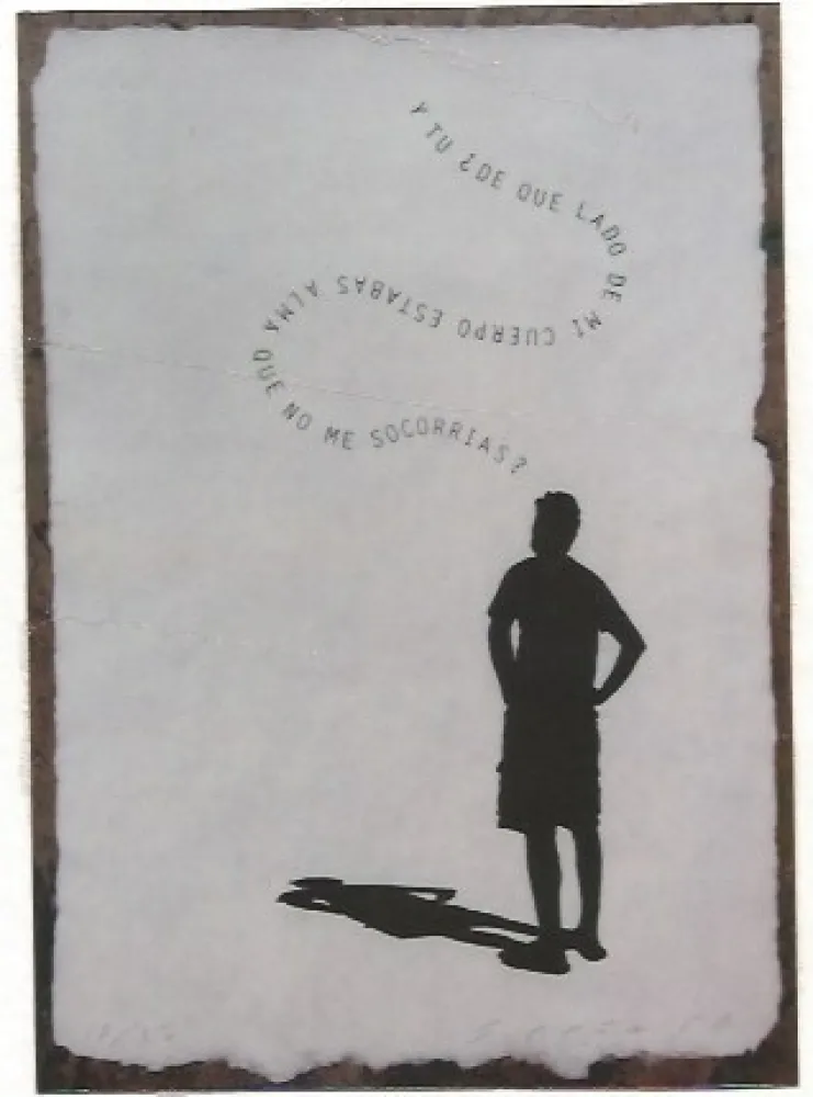 Gravura Plensa - Pensando en Valente