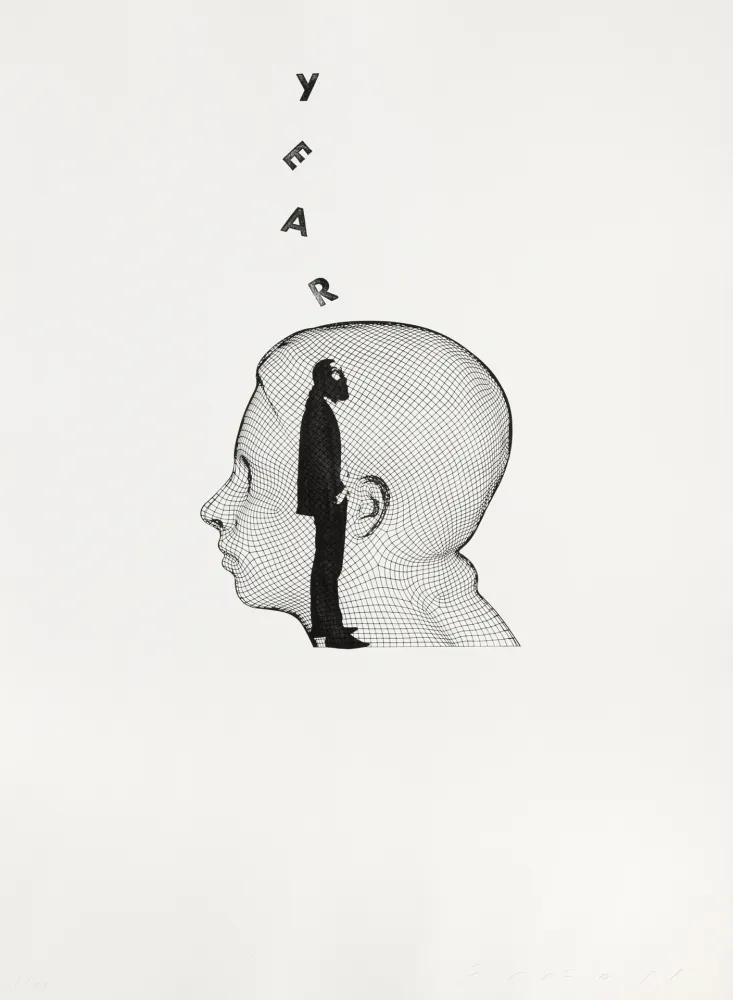 Gravura Plensa - Suite du temps XIV