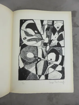 Litografia Poliakoff - Composition (1946)