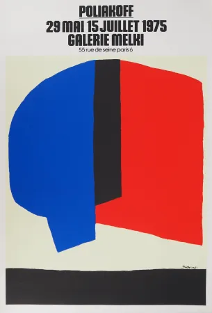 Livro Ilustrado Poliakoff - Composition bleu, noire et rouge