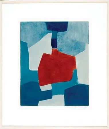 Água-Tinta Poliakoff - Composition en blue and rouge