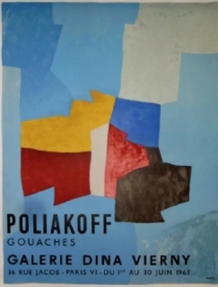 Cartaz Poliakoff - Exposition Dina Virny