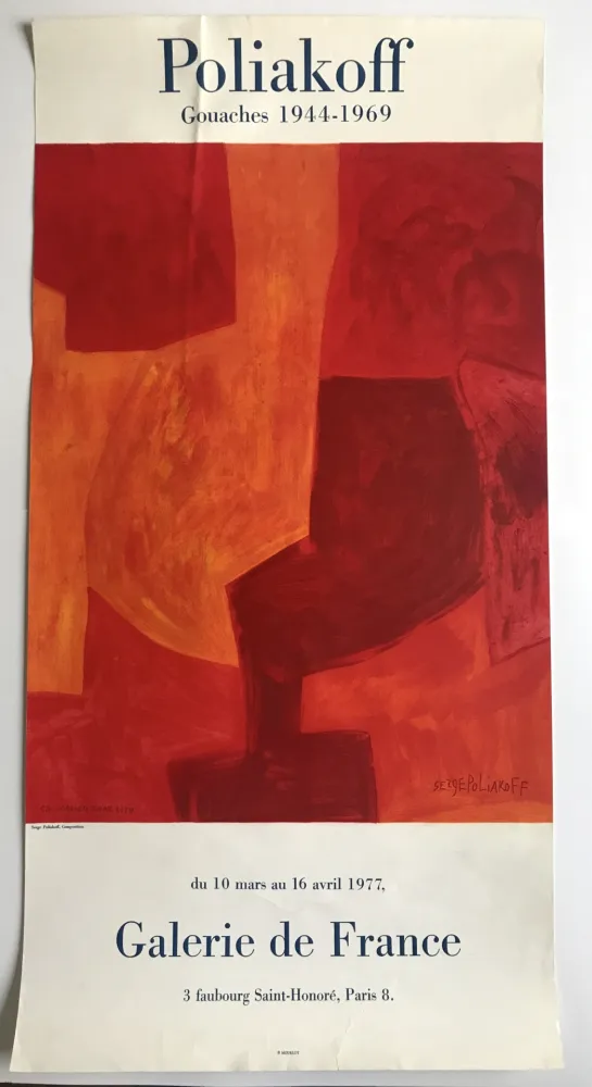 Cartaz Poliakoff - Galerie de France