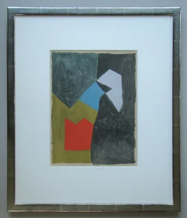 Estêncil Poliakoff - Gouache - 1955