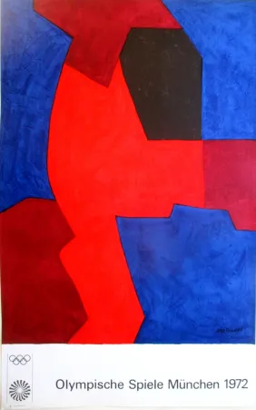 Litografia Poliakoff - OL 1972, original colourlithograph