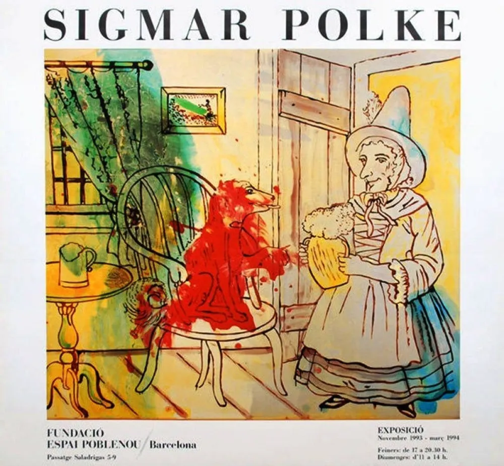 Cartaz Polke - Exhibition Poster Espai Poblenou