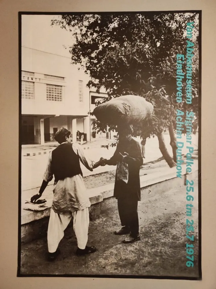 Serigrafia Polke - „Van Abbemuseum Sigmar Polke 25.6 tm 25.7.1976 Eindhoven Achim Duchow“.