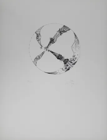 Litografia Ponç - 4 pájaros (4 Birds)