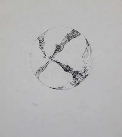 Litografia Ponç - 4 pájaros (4 Birds)