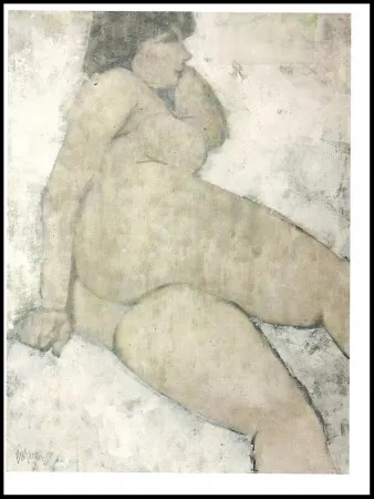 Litografia Portway - Reclining Nude