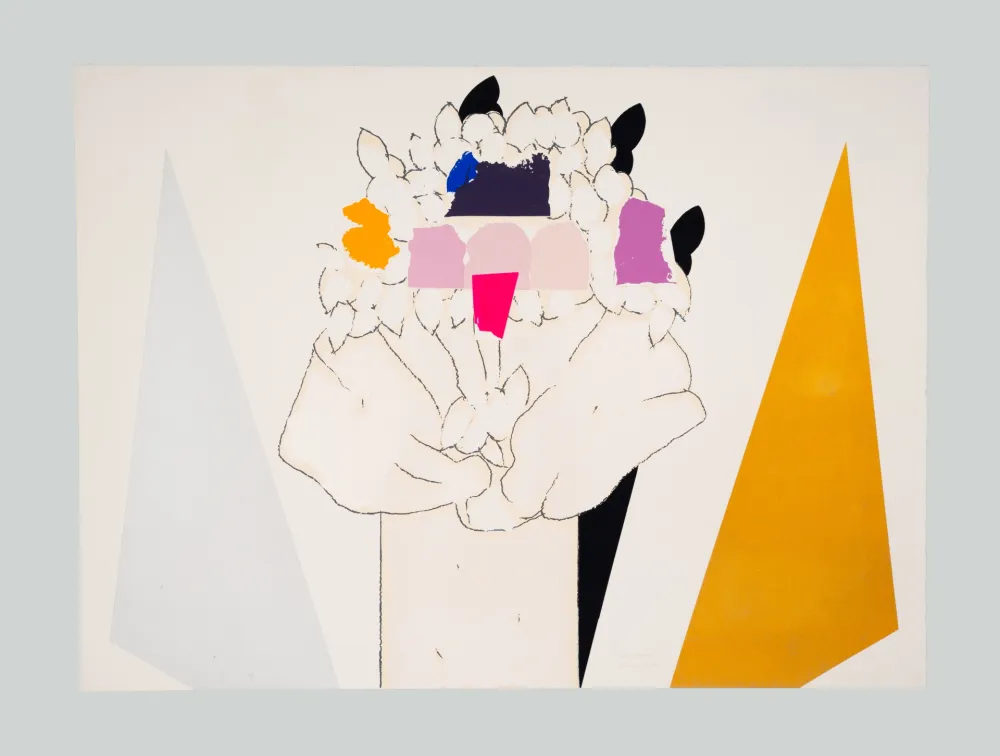 Serigrafia Pozzati - A che punto siamo con i fiori