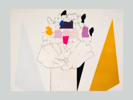 Serigrafia Pozzati - A che punto siamo con i fiori