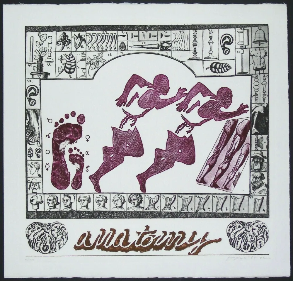 Gravura Pozzati - Anatomy