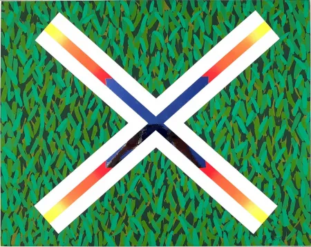 Serigrafia Pozzati - Croce di Sant'Andrea