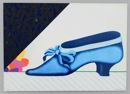 Serigrafia Pozzati - Due passi en plen air