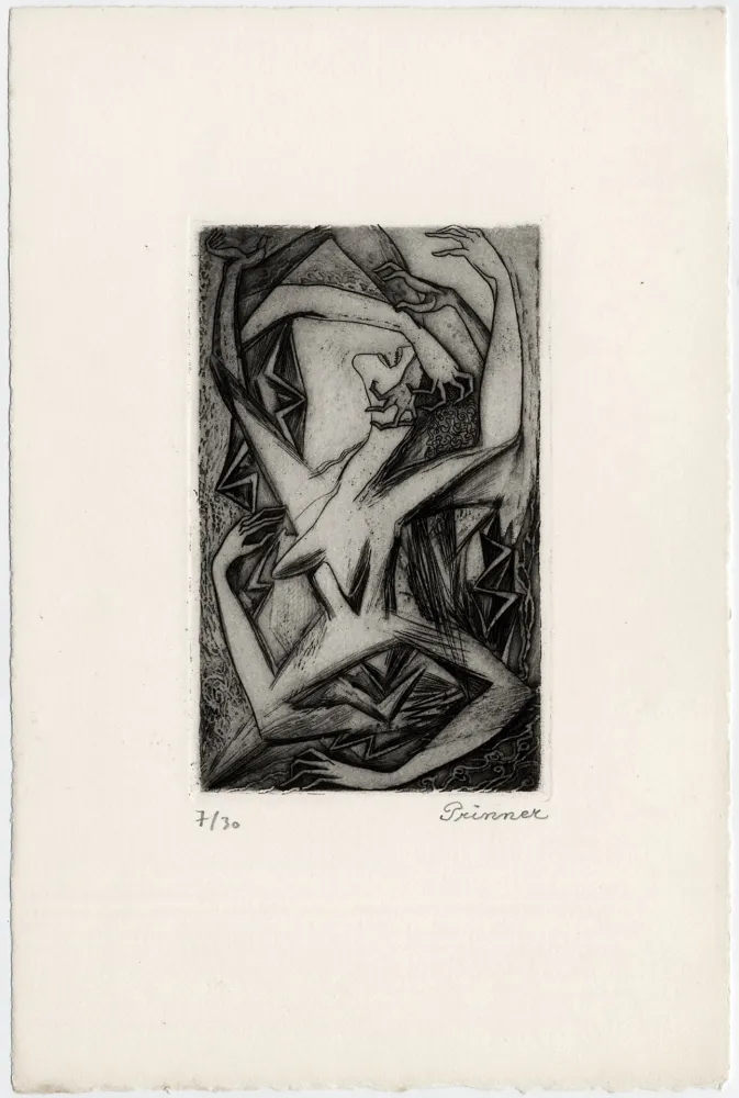Água-Forte Prinner - Femme, bras et mains (La Femme tondue, 1946)