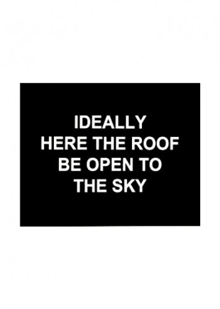 Gravura Prouvost  - Idealy here the roof be open to the sky